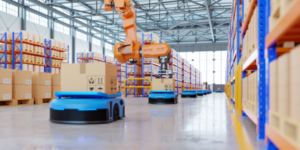 Robots Industriales / Robotización / Cobots Banyeres del Penedès · Robot AGV (Vehículo de Guiado Autónomo)